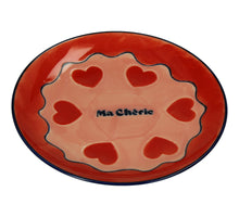Plate Hearts Stoneware Multi 20x20x2.5cm