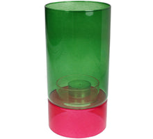 Candle Holder Glass Multi 10x10x20cm