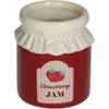 Planter Strawberry Jam Fine Earthenware Red 8.5x8.5x9.7cm