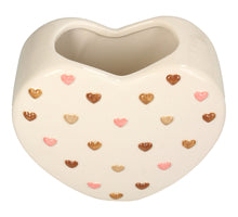 Planter Little Hearts Dolomite Multi 16.3x9x14cm