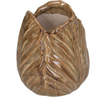 Vase Stoneware Beige 10x10x11cm