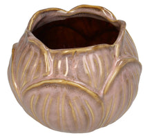 Vase Stoneware Pink 11x11x8.5cm