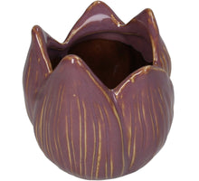 Vase Stoneware Lilac 9x8.5x9cm