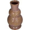 Stoneware vase pink 11x11x20cm