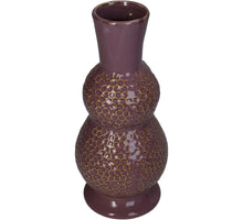 Vase Stoneware Lilac 11.5x11.5x25.5cm