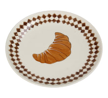 Plate Croissant Stoneware Brown 20.5x20.5x2.8cm