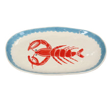 Plate Lobster Stoneware Multi 27.5x16.4x2.5cm