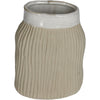Vase Stoneware Beige 10.3x6.5x13.5cm