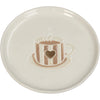 Plate Coffee Stoneware Brown 13.5x13.5x1.3cm