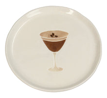 Plate Espresso Martini Stoneware Brown 13.5x13.5x1.3cm