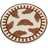 Plate Croissant Stoneware Brown 25.5x25.5x1.5cm