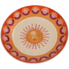Plate Sun Stoneware Multi 16x16x2cm