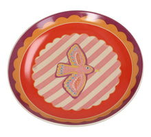 Plate Bird Stoneware Multi 16x16x2cm