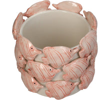 Planter Fish Dolomite Orange 16.5x16.5x14.5cm