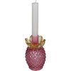 Candle stick ananas glas multi 7.5x7.5x13.5cm