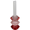 Candle Stick Lips Glass Red 7.5x5x12cm