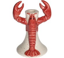 Candle Stick Lobster Stoneware Red 12.2x10.7x17.8cm
