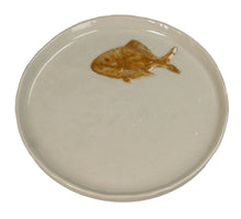 Plate Fish Stoneware Brown 18x18x1.5cm