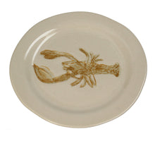 Plate Lobster Stoneware Brown 21.3x21.3x1.8cm