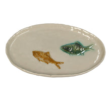 Plate Fish Stoneware Brown 24.5x15.3x2cm