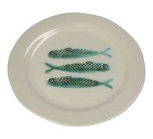 Plate Fish Stoneware Green 27.5x27.5x2cm