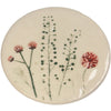 Coaster Field Flower Stoneware Red 10.2x10.2x0.5cm