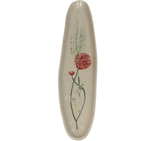 Plate Field Flower Stoneware Red 35x8x2cm