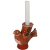 Candle Stick Bird Dolomite Multi 16x6x14cm