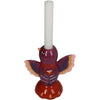 Candle Stick Bird Dolomite Multi 14x8.5x16cm