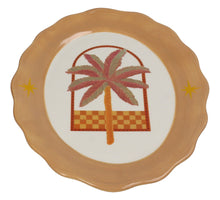 Plate Palm Dolomite Multi 28x21.7x2.2cm