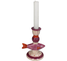 Candle Stick Fish Dolomite Purple 11x9x15cm