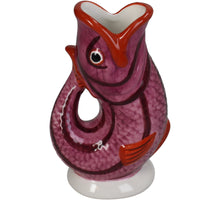 Vase Fish Dolomite Purple 11x7x17cm