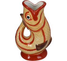 Vase Fish Dolomite Yellow 11x7x17cm