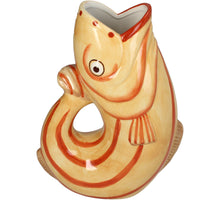Vase Fish Dolomite Yellow 19x9.8x25.5cm