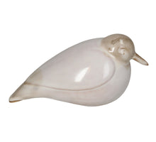 Ornament Bird Stoneware Beige 13.7x6.7x7.6cm