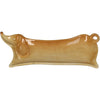Trinket Dish Dachshund Stoneware Brown 28.5x11.5x3.5cm