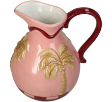 Vase Palm Tree Stoneware Multi 19x15.3x20.8cm