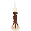 Candle Stick Dachshund Polyresin Brown 11.5x11.5x29.5cm