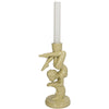 Candle Stick Acrobatic Lady Polyresin Ivory 10.7x8.9x21.5cm