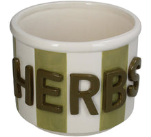 Planter Herbs Dolomite Green 14.2x14.2x11.5cm