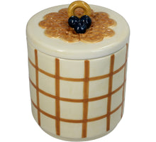 Keepsake Box Waffle Dolomite Ivory 11x11x15cm