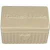 Keepsake Box Things I Like Dolomite Beige 15x9x9cm