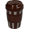 Vase Coffee To Go Fine Earthenware Brown 8.8x8.8x12.8cm
