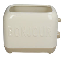 Planter Toaster Fine Earthenware Ivory 22.6x13x17cm