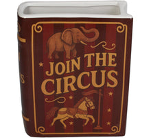 Vase Book Join The Circus Dolomite Brown 15x5.5x18cm
