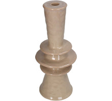 Candle Stick Stoneware Mauve 12.5x12.5x30.5cm