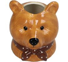 Planter Bear Dolomite Brown 16x14x15.8cm