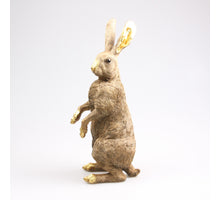 HASE STEHEND GOLD M 10X15X25 CM POLYESTER