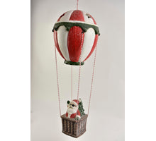 SANTA CLAUS IN HOT-AIR BALLOON 26X18 CM