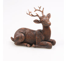 HERT LIGGEND BRONZE-ANTIEK 15X10X15 CM POLYRESIN